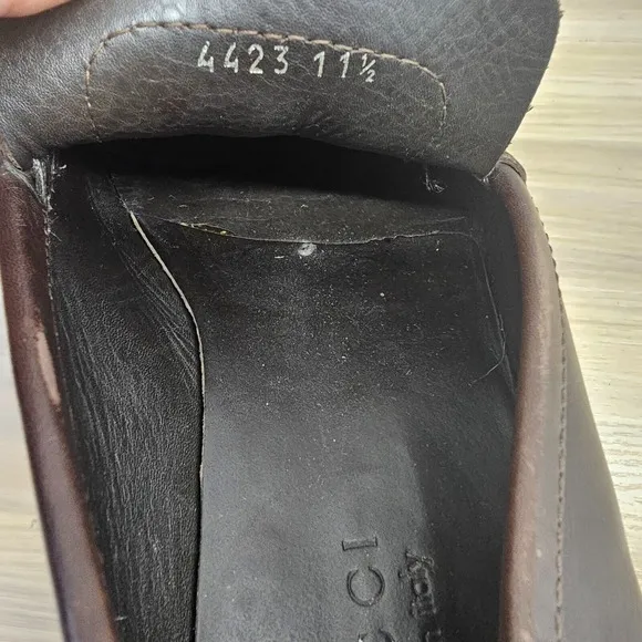 Gucci Horsebit Loafers Men 11.5 D Chocolate Leather Driving 1953 Old Money ITALY