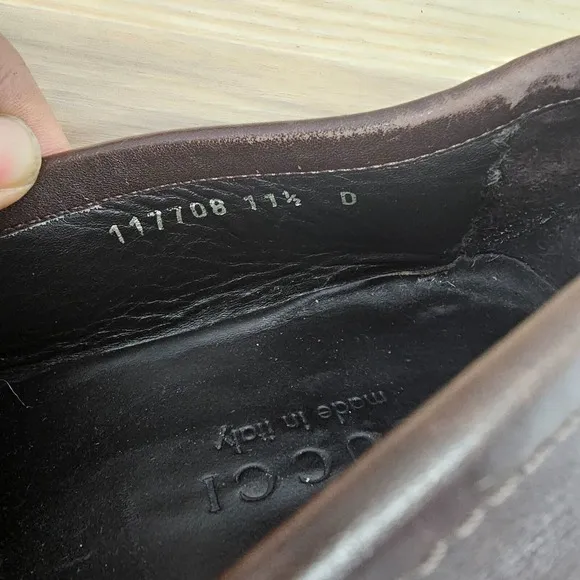 Gucci Horsebit Loafers Men 11.5 D Chocolate Leather Driving 1953 Old Money ITALY