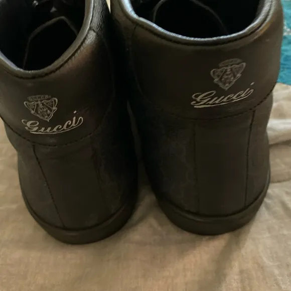 Gucci Men’s Black High-Top Sneakers Made In Italy