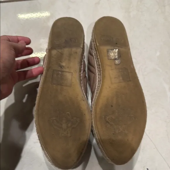 Gucci Quilted leather Espadrilles with Gold Logo