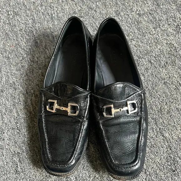 Gucci Square Toe Loafers, size 37.5