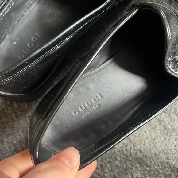 Gucci Square Toe Loafers, size 37.5