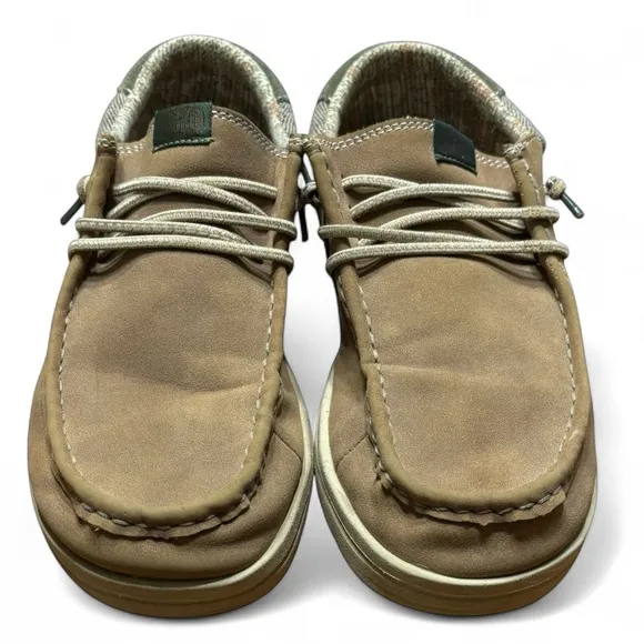 Hey Dude Brown Paul Nut Loafers Slip-Ons Worn Once Size 10 NIB