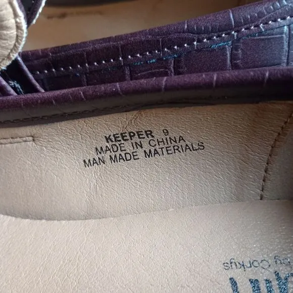 Hey Girl Corkys Womens Sz‎ 9 Chunky Keeper Lug Sole Loafers Brown Vegan Leather