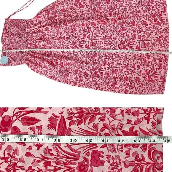 HILL HOUSE Size XL NWT Lucy Dress Strawberry Daiquiri Pink Sherwood Forest
