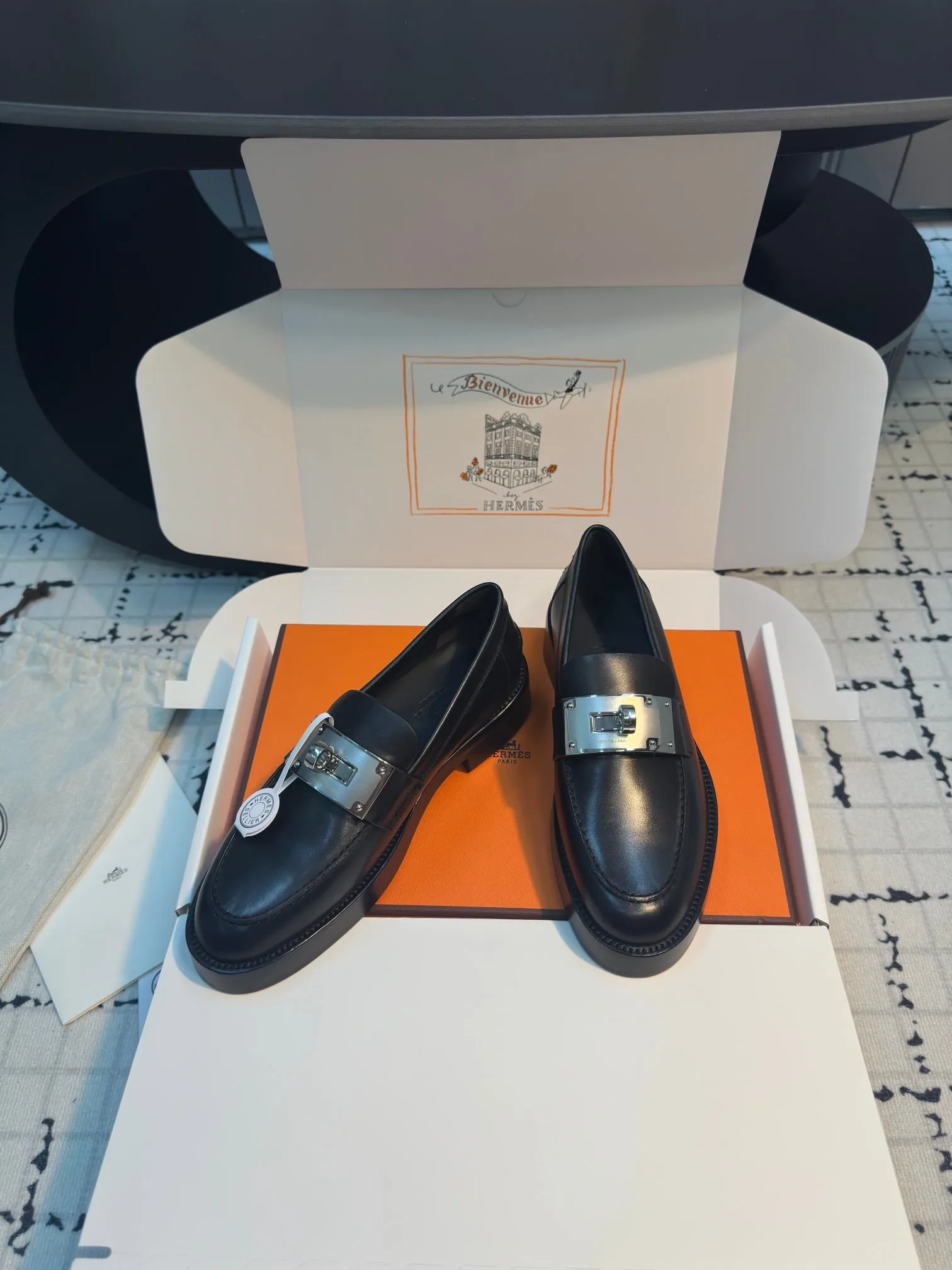 HM Hot Loafer 30mm Black Cowhide 970666