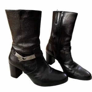 Hogl Leather Mid Calf Boots