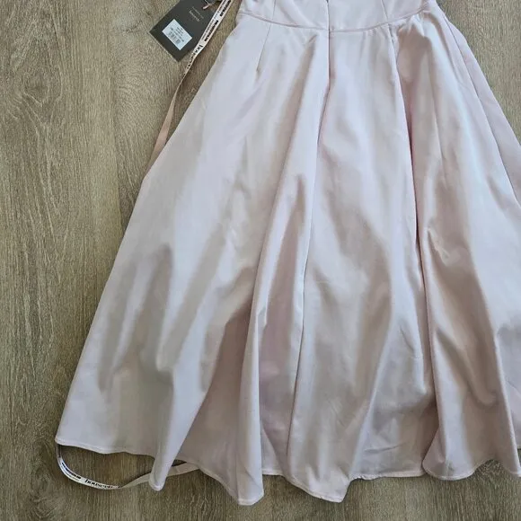 House of CB Pabla Bralette Top &amp; Rita Midi Skirt Set Pink XS New With Tags
