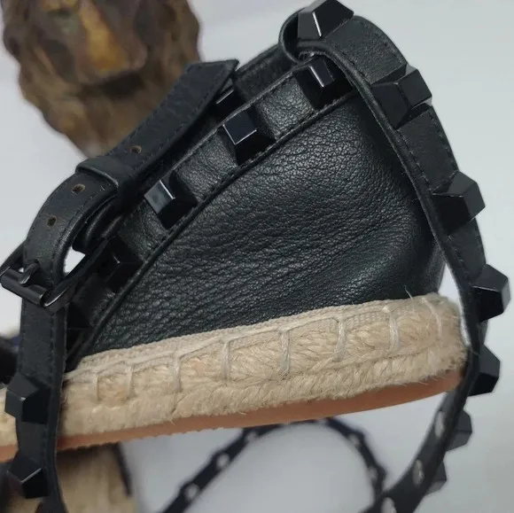 🥳🎉H/P🥳🎉Rebecca Minkoff Gilles Denim Studded Espadrilles Size 6