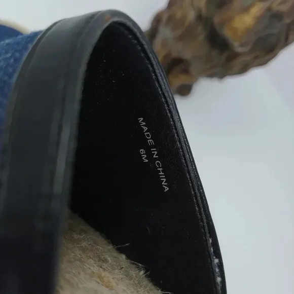 🥳🎉H/P🥳🎉Rebecca Minkoff Gilles Denim Studded Espadrilles Size 6