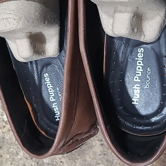 Hush Puppies Bounce Monaco II Brown Leather Loafers Size EU43 / US10