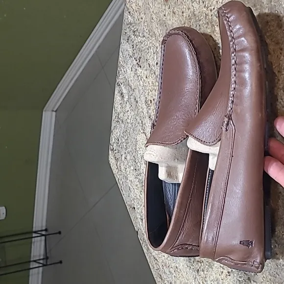 Hush Puppies Bounce Monaco II Brown Leather Loafers Size EU43 / US10
