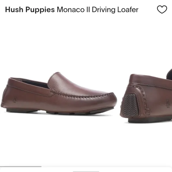Hush Puppies Bounce Monaco II Brown Leather Loafers Size EU43 / US10