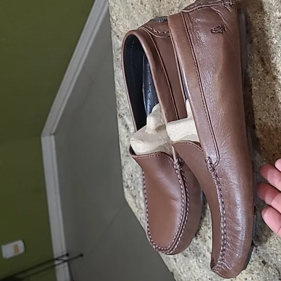 Hush Puppies Bounce Monaco II Brown Leather Loafers Size EU43 / US10