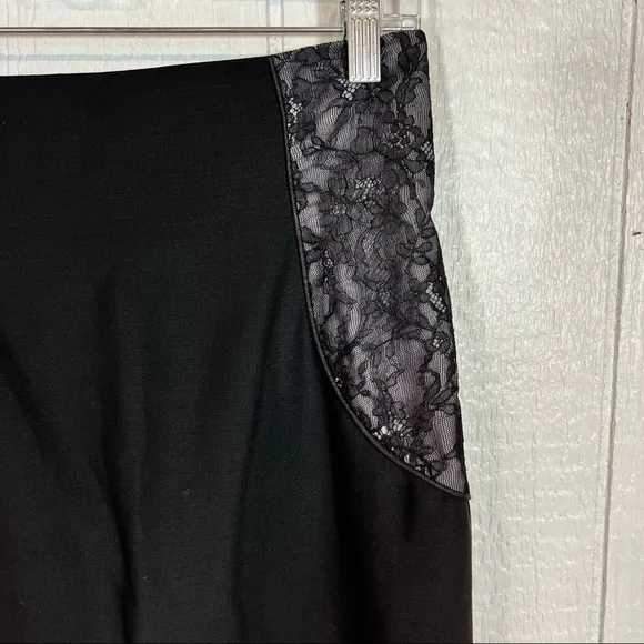Hussein Chalayan Black Lace Designer Skirt