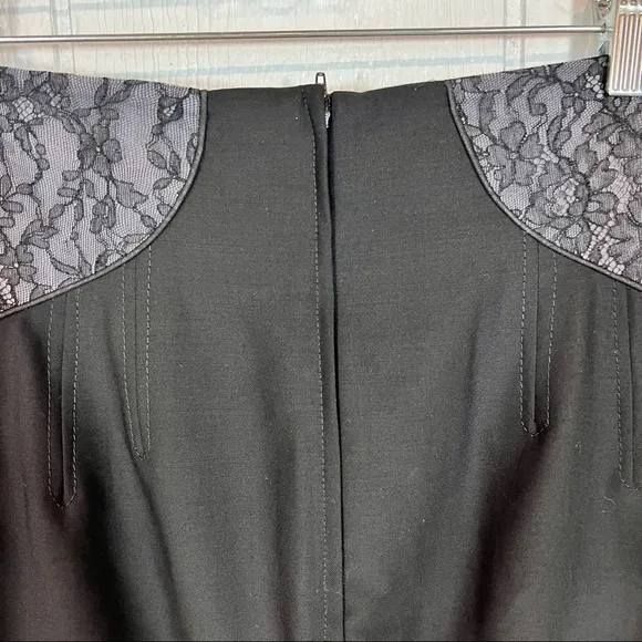 Hussein Chalayan Black Lace Designer Skirt