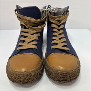 Hybrid Green Label The Wolsey 2.0 High Mens 10 US Navy Blue Brown Sneakers Shoes