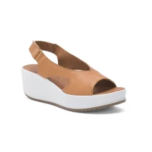 IGI&amp;CO Biscuit Made In Italy Leather Comfort Cross Band Wedge Sandals