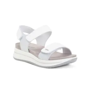 IGI&amp;CO White Made In Italy Leather Comfort Sandals