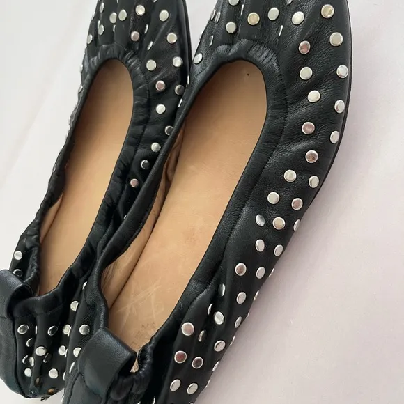 Isabel Marant Black Ballet Flats with Bow Detail