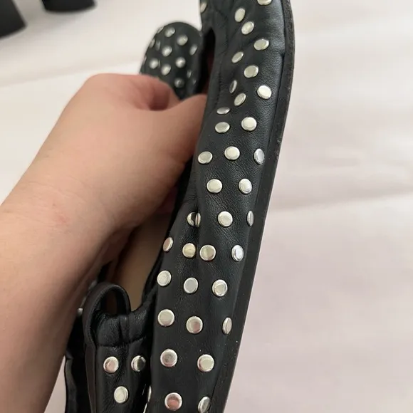 Isabel Marant Black Ballet Flats with Bow Detail