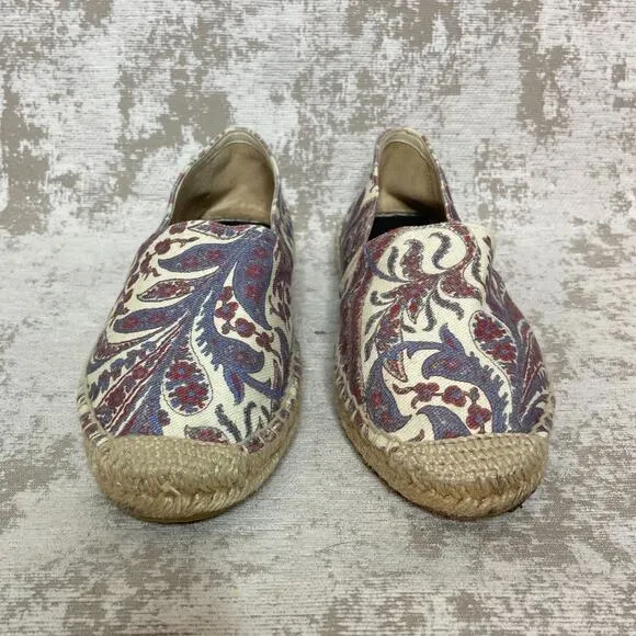 Isabel Marant Etoile Cana Paisley Espadrille Flats