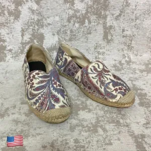 Isabel Marant Etoile Cana Paisley Espadrille Flats