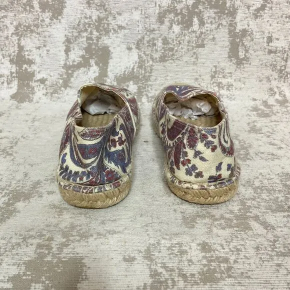 Isabel Marant Etoile Cana Paisley Espadrille Flats