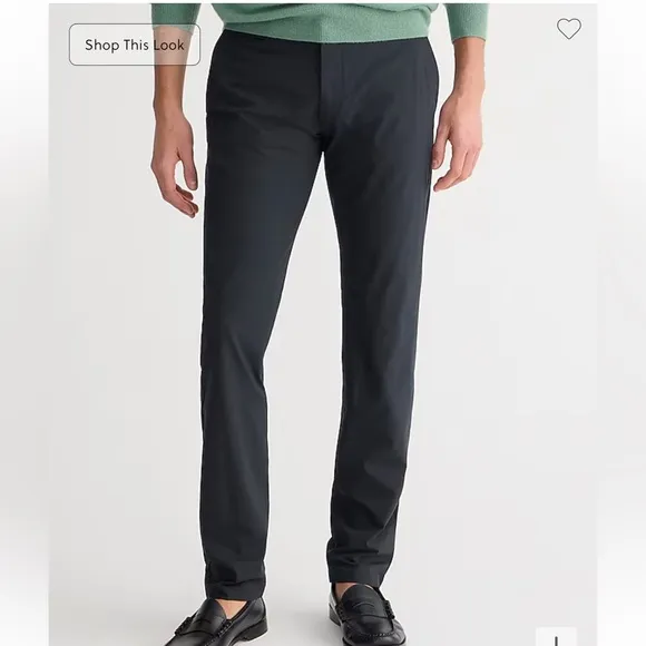 J. CREW BLACK 484 SLIM FIT STRETCH TECH CHINO SIZE 31x32