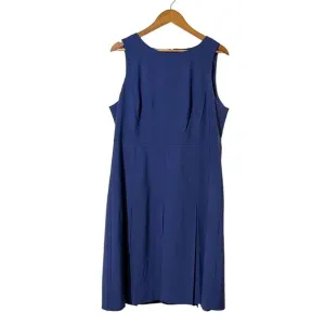 J. Crew Black Label Dress Double Face Italian Cashmere by Tollegno Navy 16