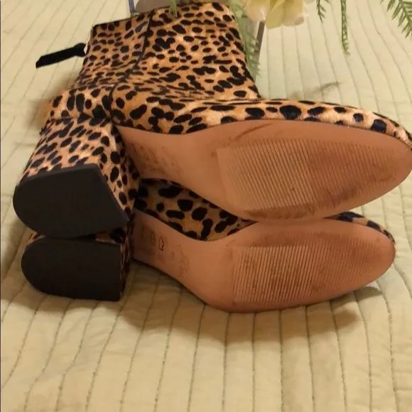 J Crew Calf Hair ankle boots