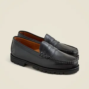 J Crew Camden lug-sole loafers in English leather BO841