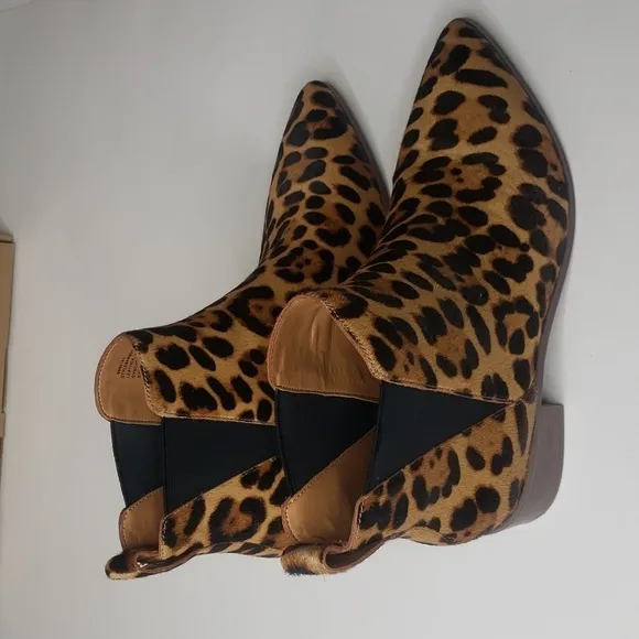 J Crew Fallon Calf Hair Ankle Boot size 8.5