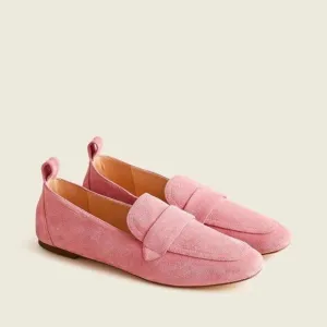 J. Crew Marie Suede Tab Loafers Shoe Warm Rose Size 8