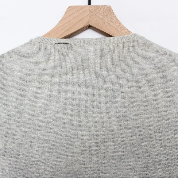 J Crew Women's Juliette Collarless Sweater-Blazer Heather Dove Grey Small