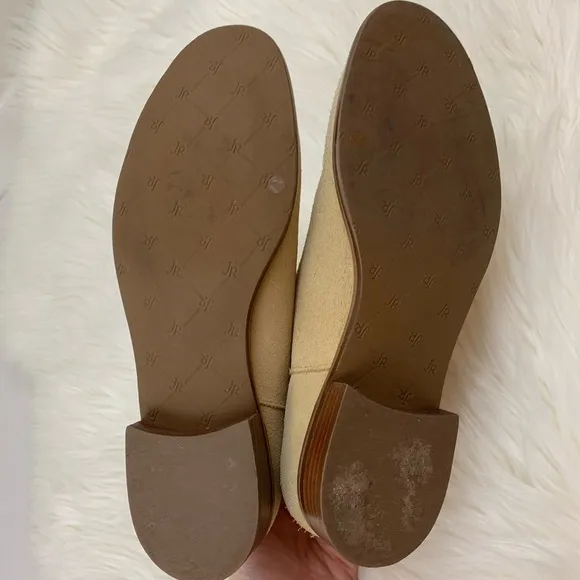Jack Rogers Kaitlin Stitched Suede Boots in Sand