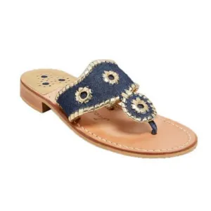 JACK ROGERS Leather Thong Sandals