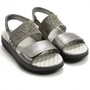 JAMBU Alba Non-Slip Sandals, Gunmetal/Grey, Sz 8