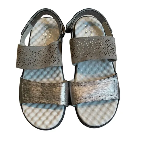 JAMBU Alba Non-Slip Sandals, Gunmetal/Grey, Sz 8