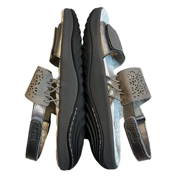 JAMBU Alba Non-Slip Sandals, Gunmetal/Grey, Sz 8