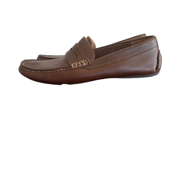 J&amp;M Mens Flex Loafers Sheepskin Leather Slip On Comfort‎ Dress Shoes Size 9M