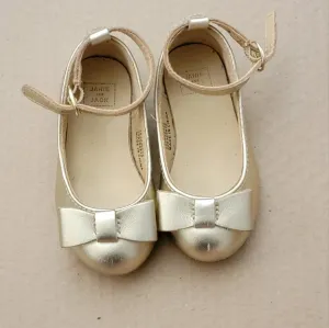 JANIE &amp; JACK Gold Mary Jane Round toe ballerina flats Size 4 toddlers
