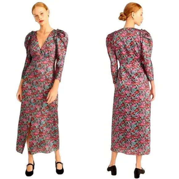 J. Crew Collection Drapey Ratti Floral Dress
