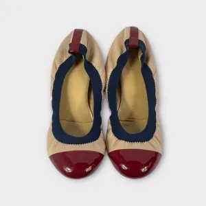 J.Crew Mila Cece Leather Cap Toe Ballet Flats Size 7