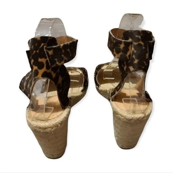 J. Crew Animal Print Espadrille Size 8