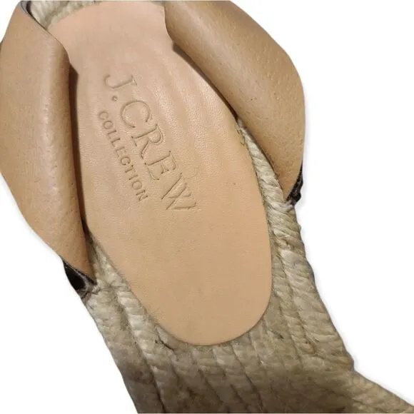 J. Crew Animal Print Espadrille Size 8