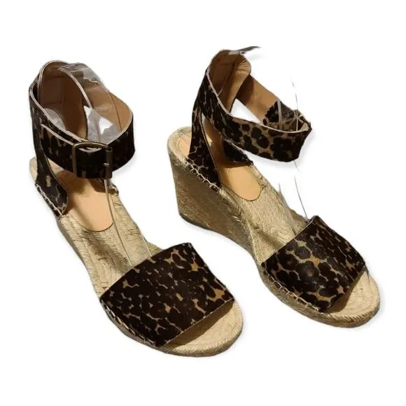 J. Crew Animal Print Espadrille Size 8