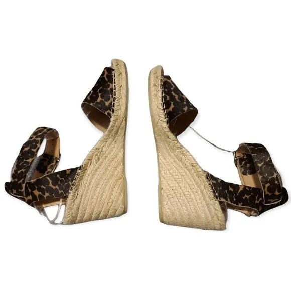 J. Crew Animal Print Espadrille Size 8