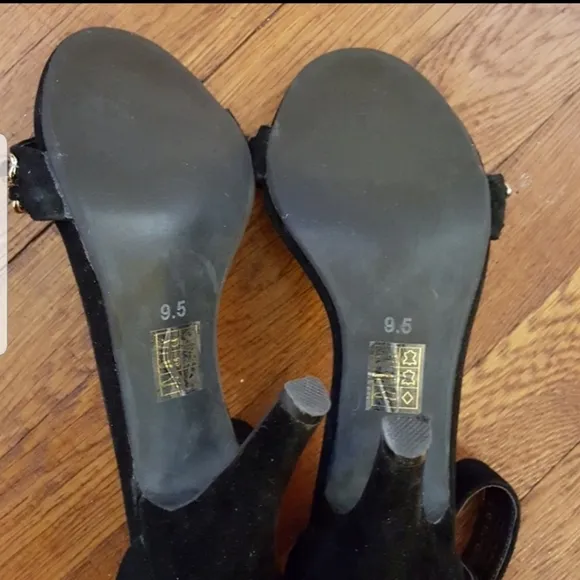 Jeffrey Campbell black Suede sandals
