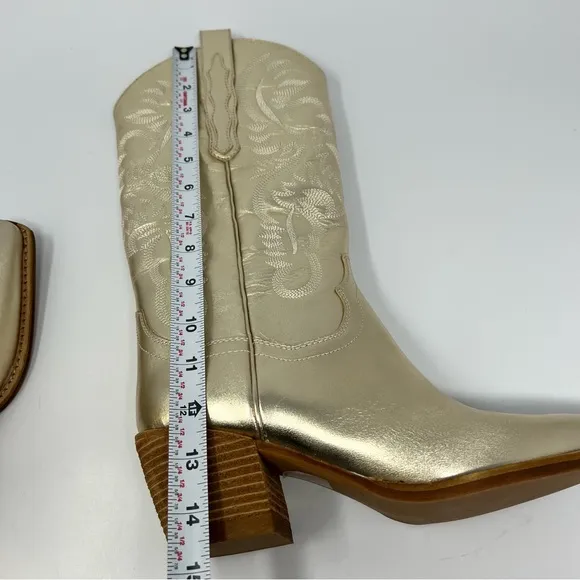 Jeffrey Campbell Dagget Gold Boots